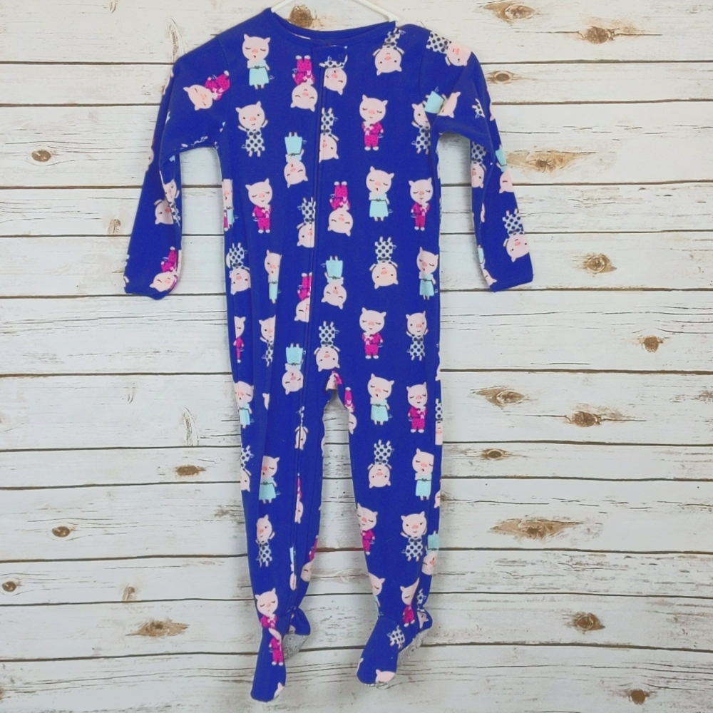 Carter's Purple Pig Footie Pajamas 5T